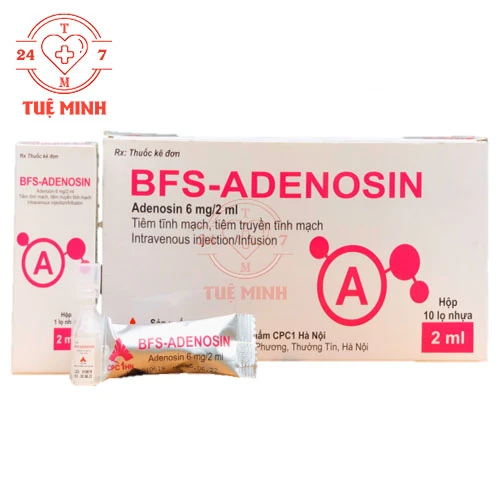 BFS-Adenosin 6mg/2ml CPC1HN-Thuốc điều trị rối loạn nhịp tim 