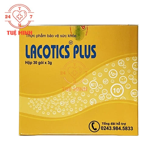 Lacotics Plus Tradiphar - Giúp duy trì hệ vi sinh đường ruột