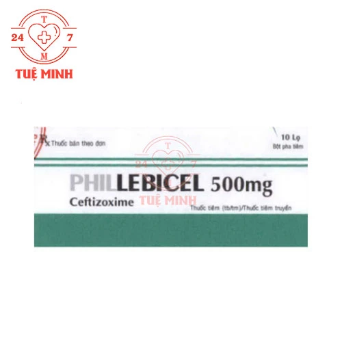 Phillebicel 1g Phil Inter Pharma - Thuốc tiêm điều trị nhiễm khuẩn hiệu quả