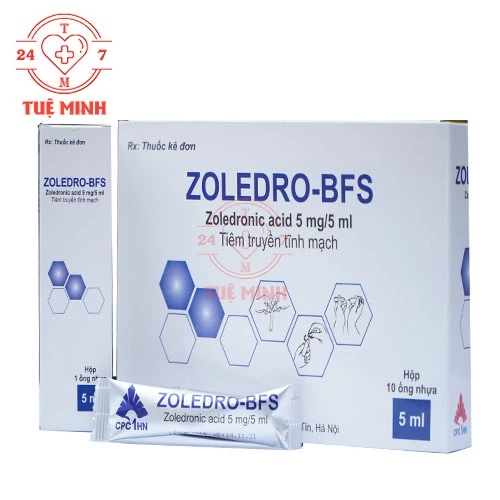 Zoledro-BFS 5mg/5ml CPC1HN - Thuốc điều trị tăng cao nồng độ canxi máu ác tính
