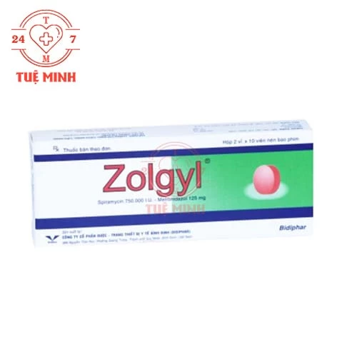 Zolgyl Bidiphar - Thuốc điều trị nhiễm khuẩn răng miệng
