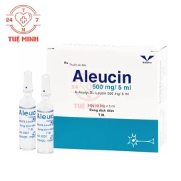 Aleucin 500mg/5ml Bidiphar - Thuốc điều trị triệu chứng của các cơn chóng mặt