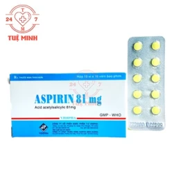 Aspirin 81mg Vidipha - Thuốc điều trị dự phòng thứ phát nhồi máu cơ tim và đột quỵ