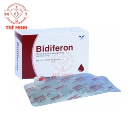 Bidiferon Bidiphar - Thuốc điều trị dự phòng thiếu sắt và acid folic