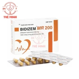 Bidizem MR 200 Bidiphar - Thuốc điều trị tăng huyết áp