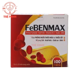 FeBenmax Phương Đông Pharma - Bổ sung sắt, acid folic cho cơ thể