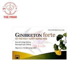 Ginbreton Forte Pymepharco - Hỗ trợ hoạt huyết, tăng cường tuần hoàn não