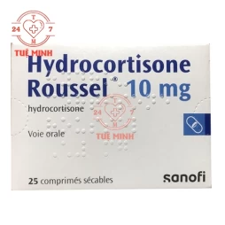 Hydrocortisone 10mg roussel (25 viên)