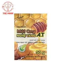 Mật ong Nghệ vàng A.T 50g - Sản phẩm hỗ trợ giảm viêm loét dạ dày tá tràng
