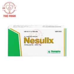 Nesulix 200mg Danapha - Điều trị các rối loạn cấp tính và mạn tính của bệnh tâm thần phân liệt