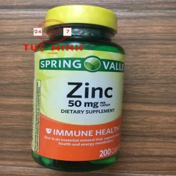 Zinc spring valley 50 mg, lọ 200 viên