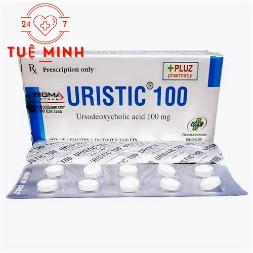 Uristic 100 - Thuốc điều trị sỏi mật, xơ gan mật hiệu quả
