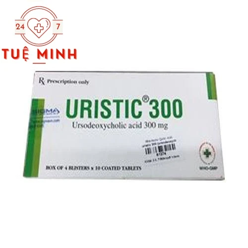 Uristic 300 - Thuốc điều trị sỏi mật, xơ gan mật nguyên phát hiệu quả