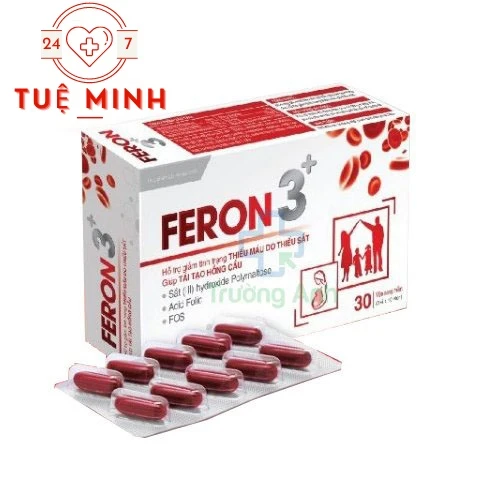Feron 3+ - Hỗ trợ bổ sung sắt, acid folic hiệu quả