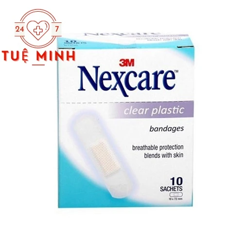 Nexcare Clear Plastic - Băng keo cá nhân trong suốt 10 miếng
