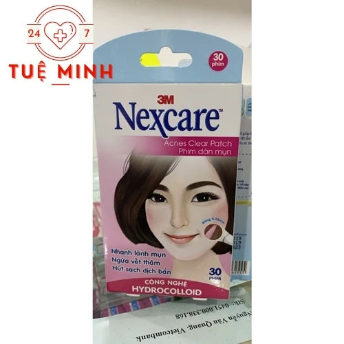 Nexcare acne patch thinner - Miếng dán mụn Nexcare 30 miếng