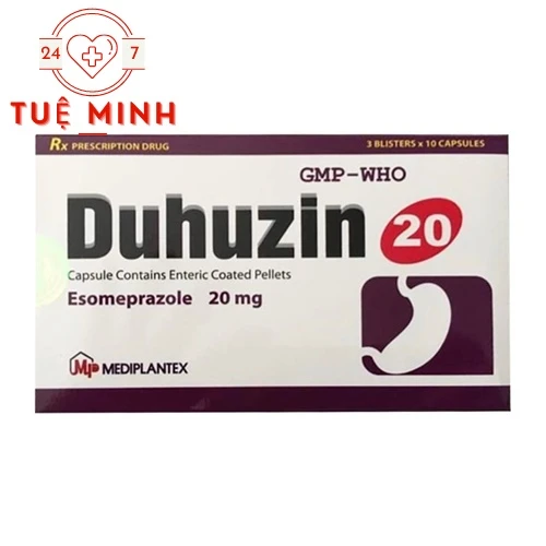 Duhuzin 20mg - Thuốc điều trị viêm loét dạ dày của Mediplantex