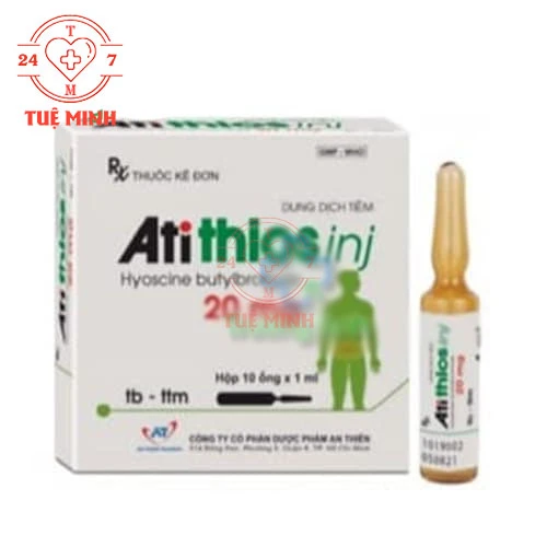 Atithios inj - Điều trị co thắt đường tiêu hóa, đau bụng kinh 