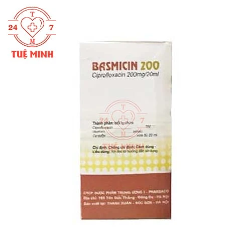 Basmicin 200mg/20ml Pharbaco - Thuốc điều trị nhiễm khuẩn