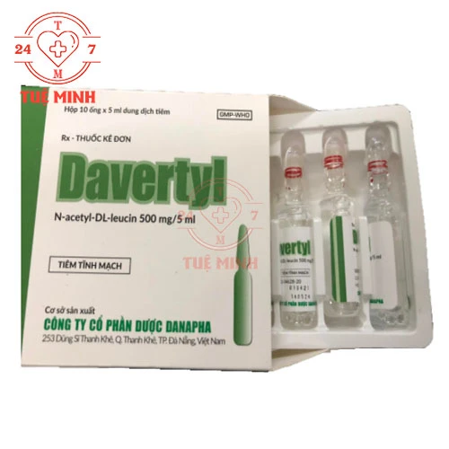 Davertyl 500mg/5ml - Thuốc điều trị chóng mặt hiệu quả Danapha