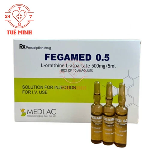 Fegamed 0,5 - Thuốc tiêm điều trị các bệnh về gan của Medlac 