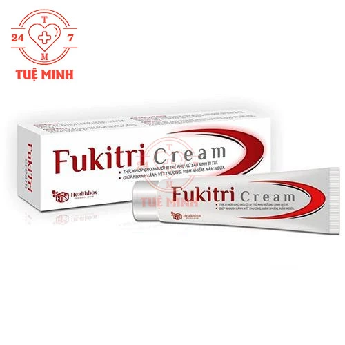 Fukitri Cream 20g - Thuốc làm giảm đau rát, làm lành vết thương do trĩ