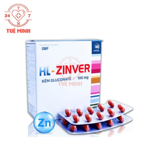 HL-Zinver Nature Pharma - Viên uống bổ xung kẽm, tăng cường sức đề kháng cho cơ thể