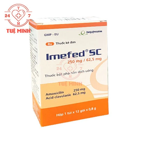 Imefed SC 250mg/62,5mg - Thuốc điều trị nhiễm khuẩn của Imexpharm