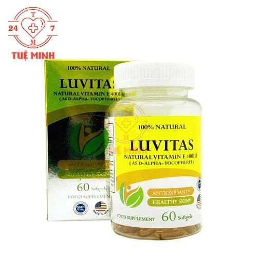 Luvitas Invapharm  - Bổ sung vitamin E làm đẹp da, hỗ trợ điều trị nám
