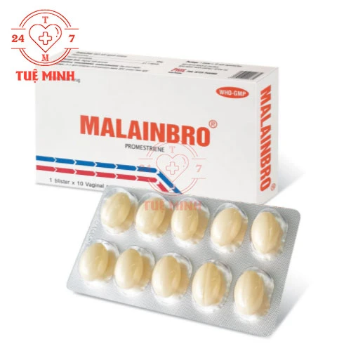 Malainbro 10mg Phil Inter Pharma - Viên đặt ấm đạo điều trị teo âm đạo