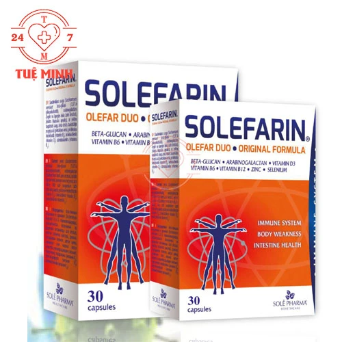 Solefarin - Viên uống bổ xung chất dịnh dưỡng và tăng cường sức đề kháng cho cơ thể