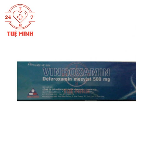 Vinroxamin 500mg - Thuốc điều trị nhiễm độc sắt của VINPHACO