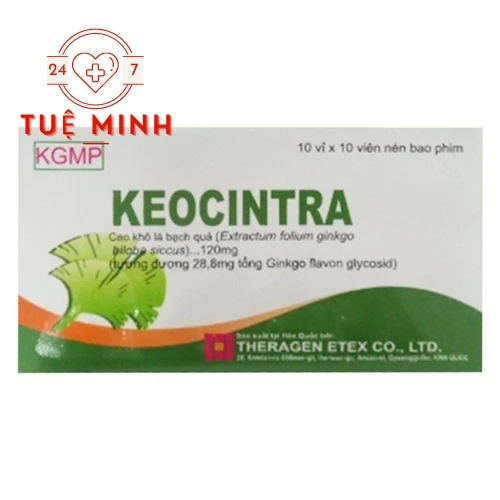 Keocintra - Thuốc điều trị thiểu năng tuần hoàn não hiệu quả