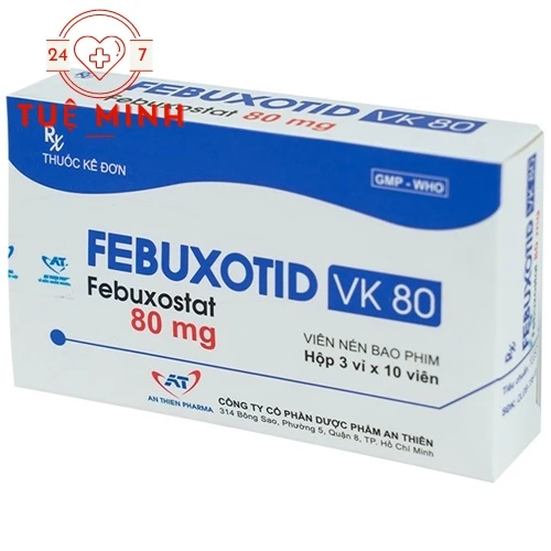 Febuxotid 80 - Thuốc điều trị bệnh Gout hiệu quả