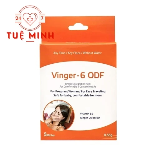 Vinger -6 ODF -  Miếng ngậm giúp giảm ốm nghén hiệu quả