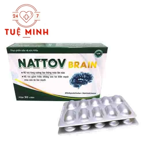 Nattov Brain - Hỗ trợ lưu thông tuần hoàn máu - ngăn ngừa tai biến