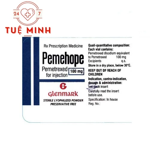 Pemehope 100 - Thuốc điều trị ung thư phổi hiệu quả