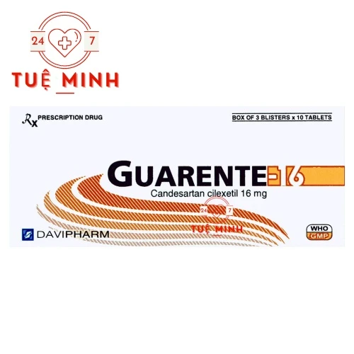 Guarente 16 - Thuốc điều trị tăng huyết áp hiệu quả của Davipharm
