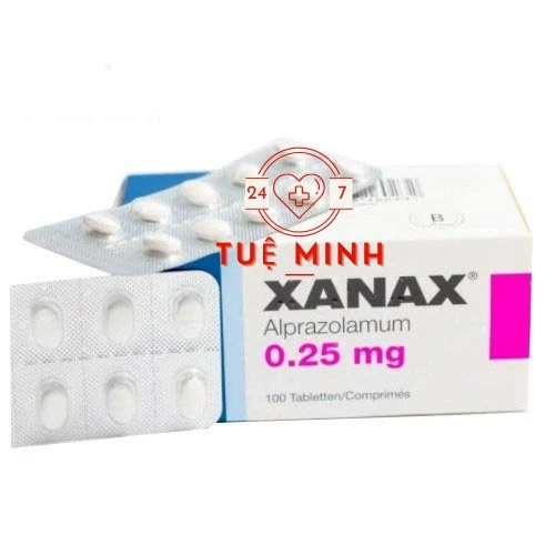 Xanax 0.25 mg - Thuốc điều trị lo âu trầm cảm hiệu quả