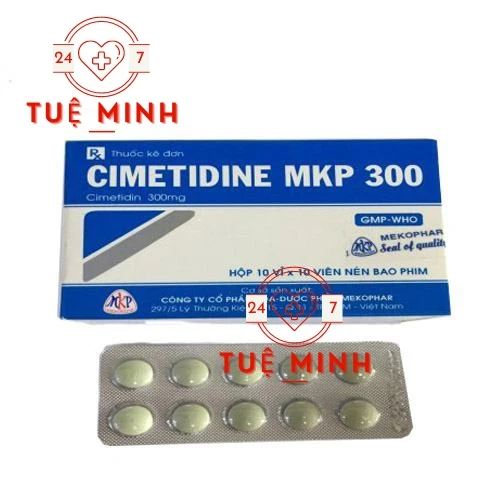Cimetidine MKP 300mg - Thuốc điều trị viêm loét dạ dày tá tràng hiệu quả