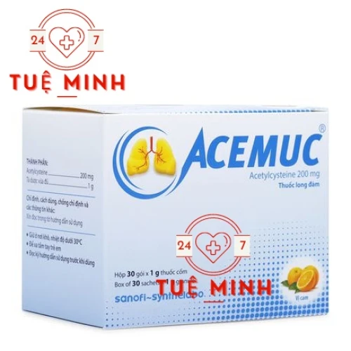 Acemuc 200mg - Thuốc điều trị viêm phế quản hiệu quả