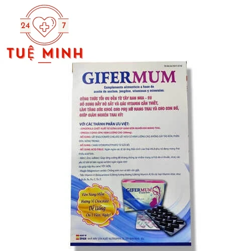 Gifermum - Hỗ trợ bổ sung dưỡng chất cho bà bầu hiệu quả