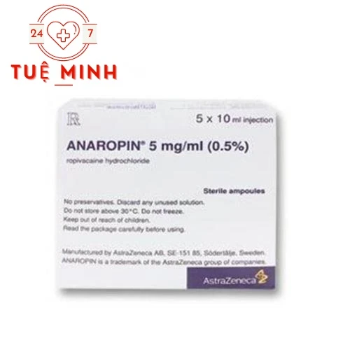 Anaropin 5mg/ml -Thuốc gây tê màng cứng hiệu quả