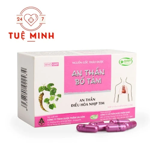 An thần bổ tâm Sagophar - Hỗ trợ an thần và điều hòa nhịp tim 