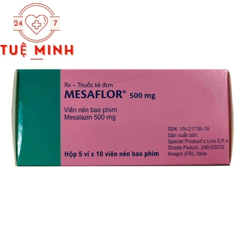 Mesaflor 500mg - Thuốc điều trị viêm loét đại tràng hiệu quả 