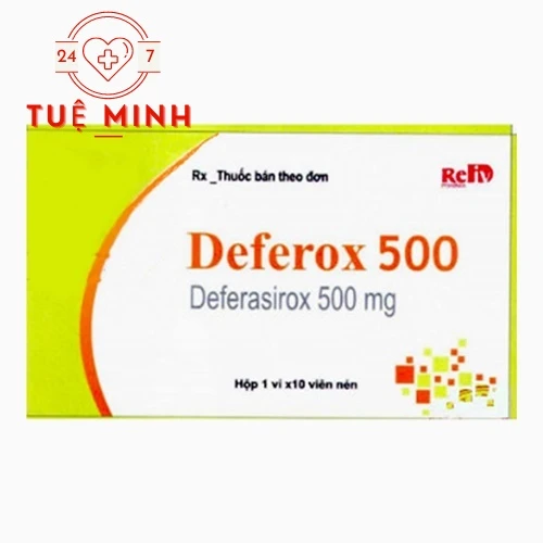 Deferox 500mg - Thuốc điều trị quá tải sắt hiệu quả