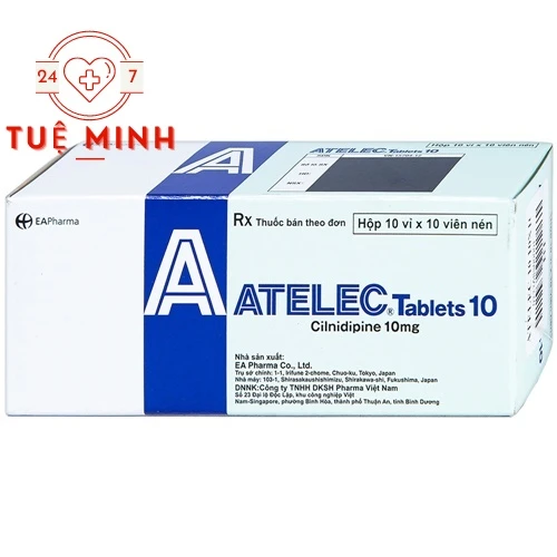Atelec Tablets 10 - Thuốc điều trị tăng huyết áp hiệu quả