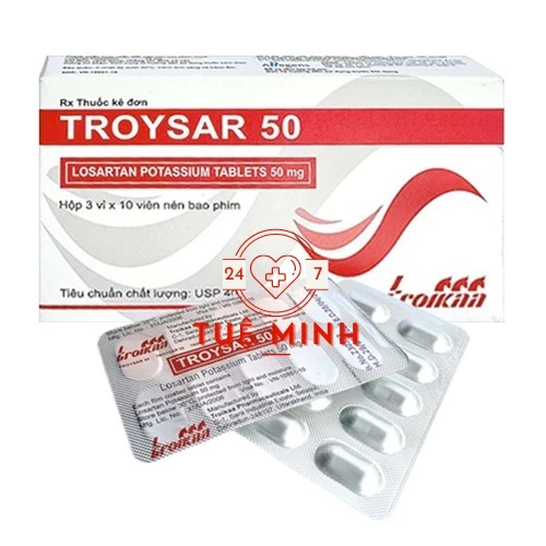 Troysar 50 - Thuốc điều trị tăng huyết áp hiệu quả của Ấn Độ