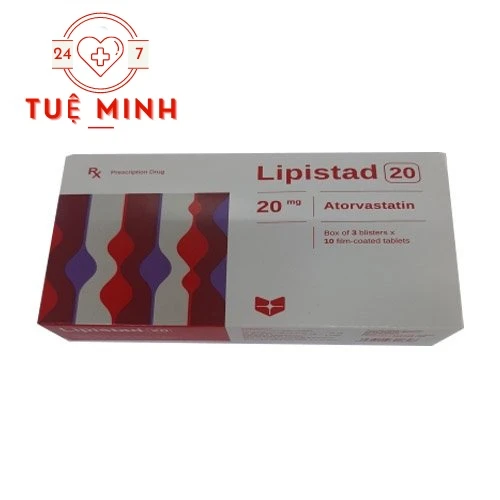 Lipistad 20 - Thuốc điều trị tăng cholesterol và bệnh tim mạch  