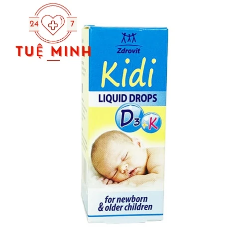 KIDI LIQUID DROPS D3 + K - Hỗ trợ bổ sung vitamin và khoáng chất 